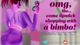 Wil Je Deze Sexy Bimbo Met Lipgloss Gebruiken Als Je Speeltje Als Ze Je Vraagt ​​Om Je Te Neuken In Het Winkelcentrum