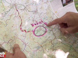 FAKEhub - Nudist campsite wife cheats on her husband for sneaky sex in a tent with horny stranger screenshot number 0