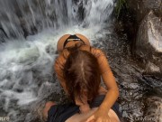 Preview 5 of PornHub's Hottest Amateur Takes on a Waterfall for Her 25K Milestone - Pure Pleasure