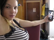 Preview 1 of SFW video Talia Amanda make selfie her Huge Natural Tits