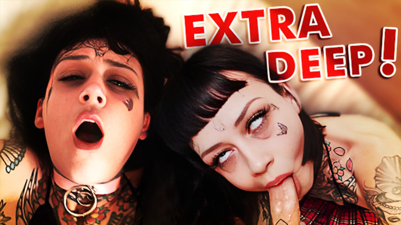 Goth deep throat