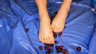 Dedos de los pies vs uvas golpe y Crush