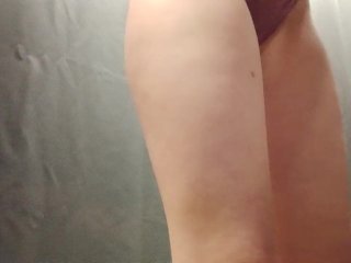 Risky Masturbation, Wet Panties, Buttplug & Dildo Play When Trying on Dresses_in Public Fitting_Room