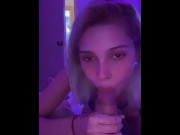 Preview 5 of Sexy girl giving a delicious blowjob and getting two cumshots