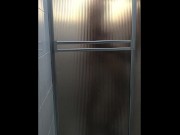 Preview 5 of He records me fucking in the bathroom with my boyfriend, he fucks me against the bathroom door
