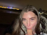 Preview 4 of russian girl sucks hot cock in the bitter cold