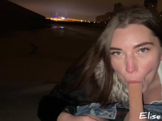 Russian Girl Sucks_Hot Cock in the Bitter_Cold