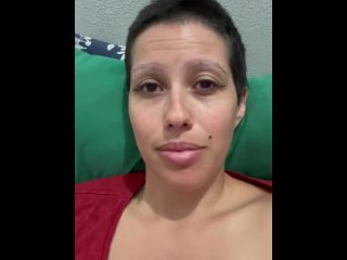 vertical video, solo female, latina, female orgasm