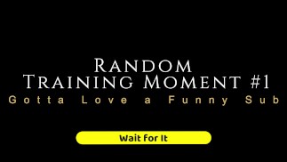 Gotta Love a Funny Sub - Random Femdom Training Moment 1