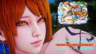 One Piece - Нами × Костюм Деревенского Ниндзя Вано - Облегченная версия