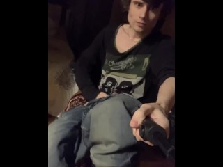 Jerking off in the Chair