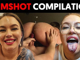 cumshot compilation, amateur facial, try not to cum, pov