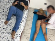 Preview 4 of I like the Masseur to Massage my Ass and Vagina in Front of my Cuckold Husband NTR Netorare