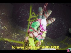 Anuskatzz gets tied up from rigger Lily Lu with cute rope bunny - BDSM fetish tutorial from Z-filmz