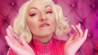 Video fetish guanti sexy: MILF con guanti stretti in nitrile - clip ASMR dal suono erotico (Arya Grander)