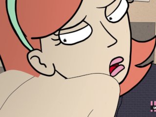 cartoon, big boobs, redhead, hot milf