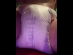 Soaking my diaper with piss before bed