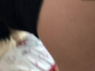 義理の妹のパンティーでオナニー動画を撮影中ハプニング⁉︎　 フェラからの生ハメ！　ぶっかけ　大量ザーメン発射　射精