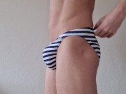 Preview 1 of Underwear strip show. Showing my new underwear, swimwear and buttplug fetishwear