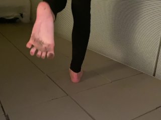 dirty feet lick, bondage, interracial, foot slave