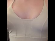 Preview 6 of College girl playing with her boobs