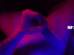 A barking guy jerked off and cummed for you