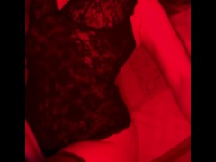 Horny slut's crazy clitoral orgasm