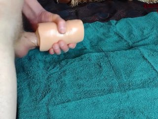 Sexy Fun with My Julia Ann MILF Pussy Stroker Toy - Huge Cumshot atThe End_HOT!