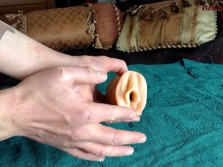 Sexy Fun with my Julia Ann MILF Pussy Stroker Toy - Huge Cumshot at the end HOT!