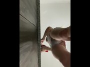 Preview 1 of Hot and sexy girl got licked by old man in the kitchen, till hard screaming orgasm.