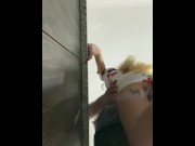 Preview 2 of Hot and sexy girl got licked by old man in the kitchen, till hard screaming orgasm.