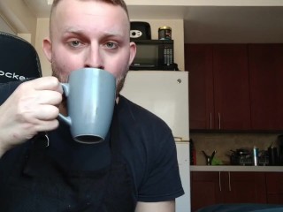 Barista Cums in your Coffee - Vocal Solo Male Roleplay - Spit, Dirty Talk, Loud Moans, Big Cumshot