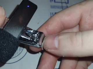 Clipping my fingernails while trying to get those noises