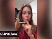 Preview 6 of Babe spreads pussy/asshole, rubs lotion after shower, shows long nails, true life vlog - Lelu Love