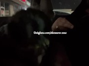 Preview 2 of diosaera and zeus public oral sex on pizza hut parking lot