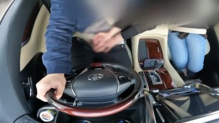 A frustrated married woman makes me ejaculate with a handjob while driving