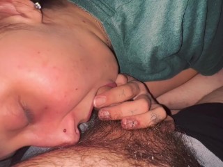 Slut Blew me until I Busted down her Throat🥵