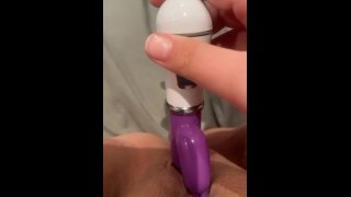 moaning while using my new vibrator