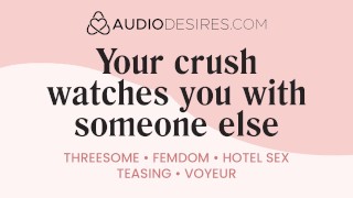 Erotic Audio Porn FFM Threesome Female Cuckold Tells You To Fuck Someone Else