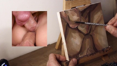 JOI OF PAINTING EPISODE 85 - Double Penetration Lay-In