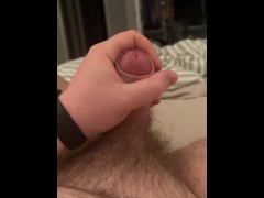 Jerking off before bed