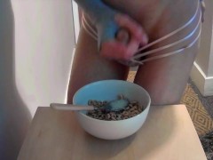 femboy cums in their cereal