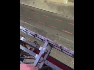 Pajote en el balcón