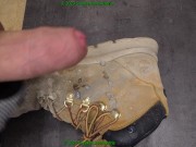 Preview 5 of 2 cumshots on dirty timberland work shoes