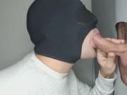 Preview 6 of 18 year old straight twink returns to gloryhole to be milked twice with his mouth.