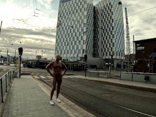 public nudity, outside, 60fps, public exhibitionist