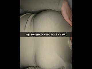 Cheerleader wants to fuck Guy on Snapchat