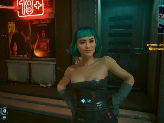 cyberpunk 2077, 60fps, big boobs, cartoon