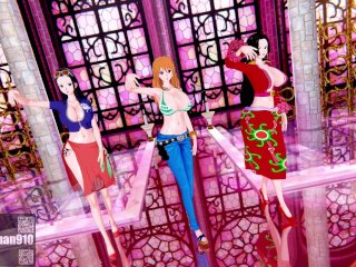 【KKS／MMD】"New Thang" ニコ・ロビン ナミ ボア・ハンコック【ONE PIECE】