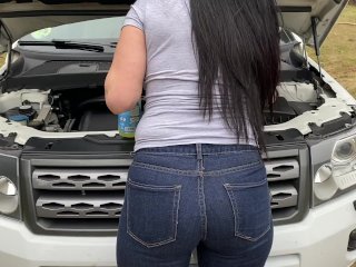tattoo girl, milf, exclusive, jeans